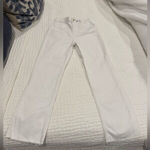 NWT Zara White Straight Leg Jeans